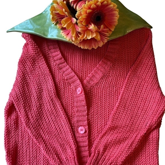 kenneth Cole Coral Cardigan EUC - Picture 3 of 7